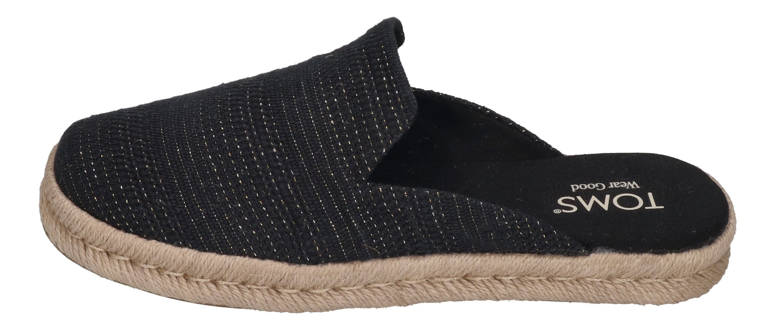 TOMS Damen Espadrilles SANTIAGO MULE 10021880 - black metallic