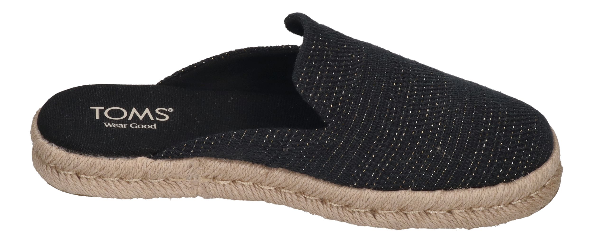 TOMS Damen Espadrilles SANTIAGO MULE 10021880 - black metallic
