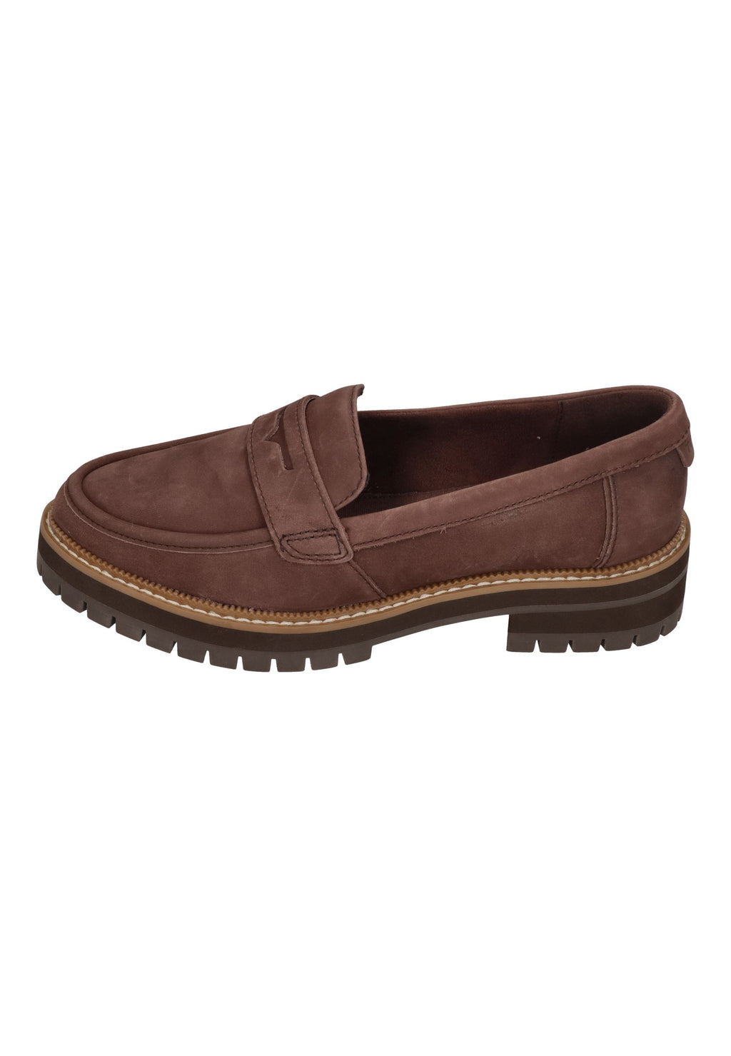 TOMS Damenschuhe CARA WIDE LOAFER  10022597 oak brown