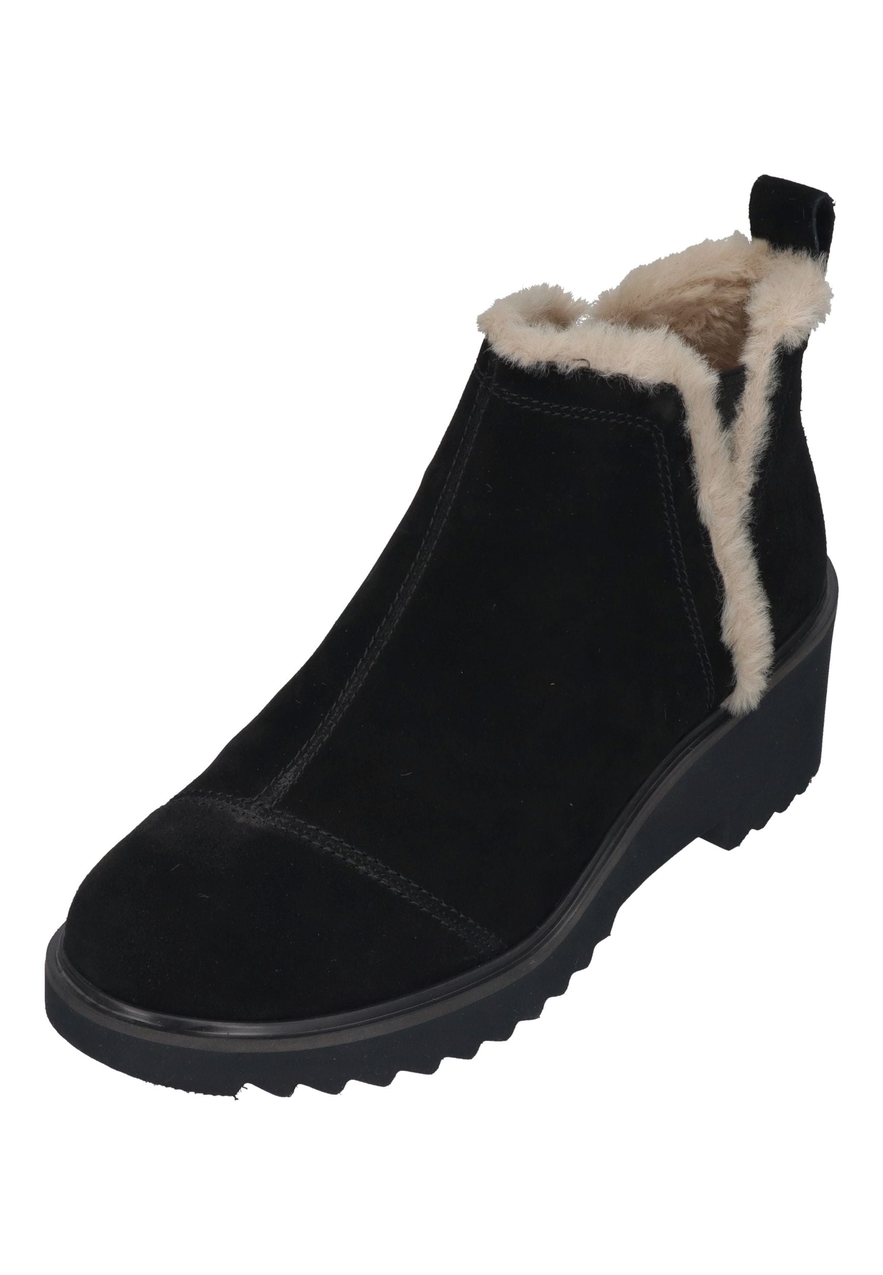 TOMS Damenschuhe Stiefeletten MAUDE FAUX 10022556 black suede