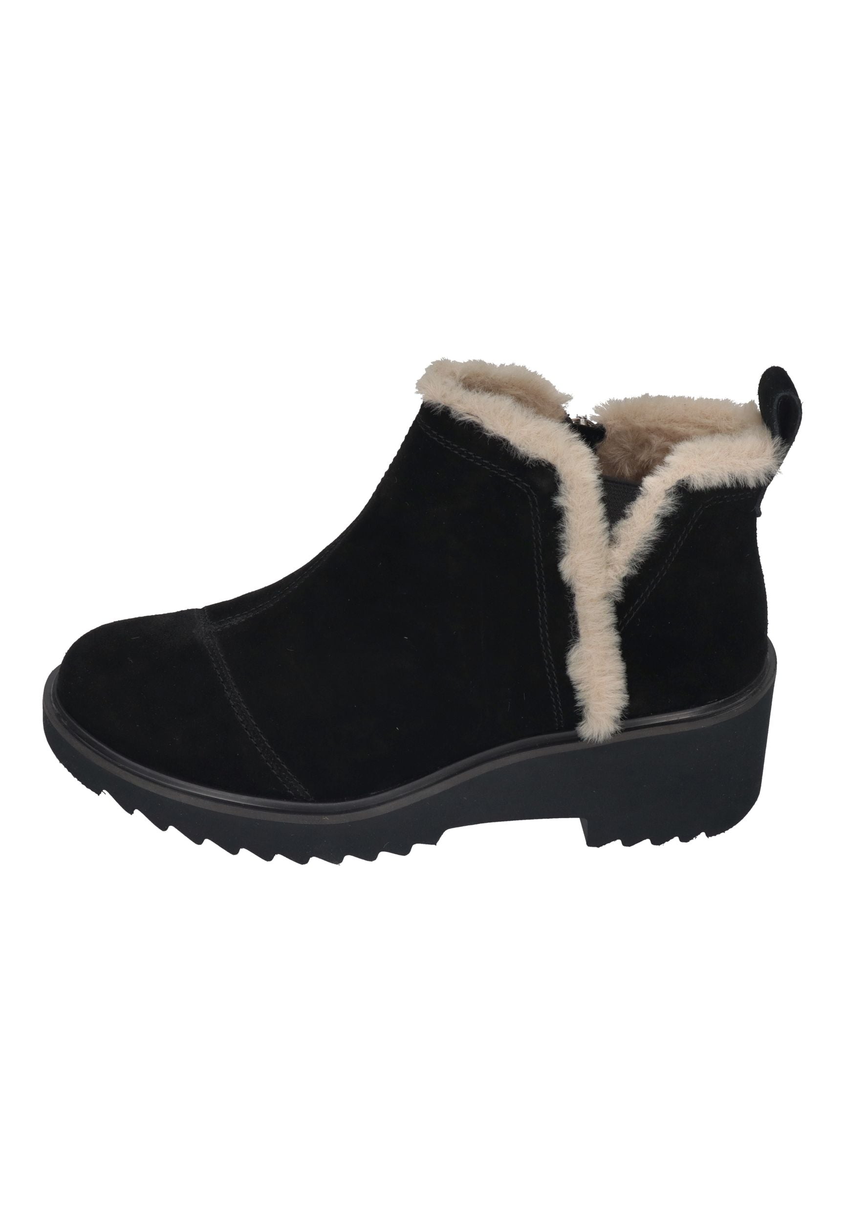 TOMS Damenschuhe Stiefeletten MAUDE FAUX 10022556 black suede