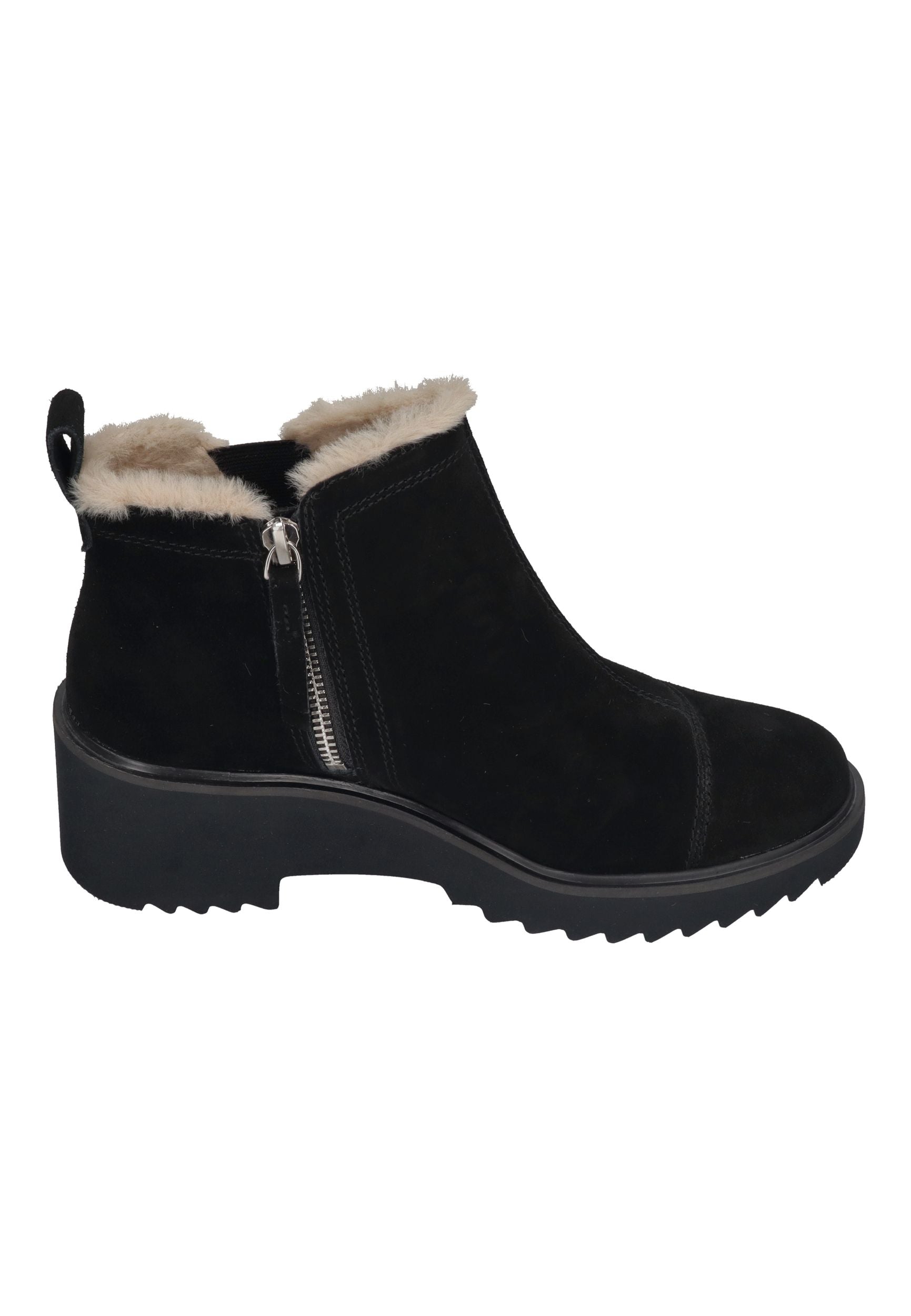TOMS Damenschuhe Stiefeletten MAUDE FAUX 10022556 black suede