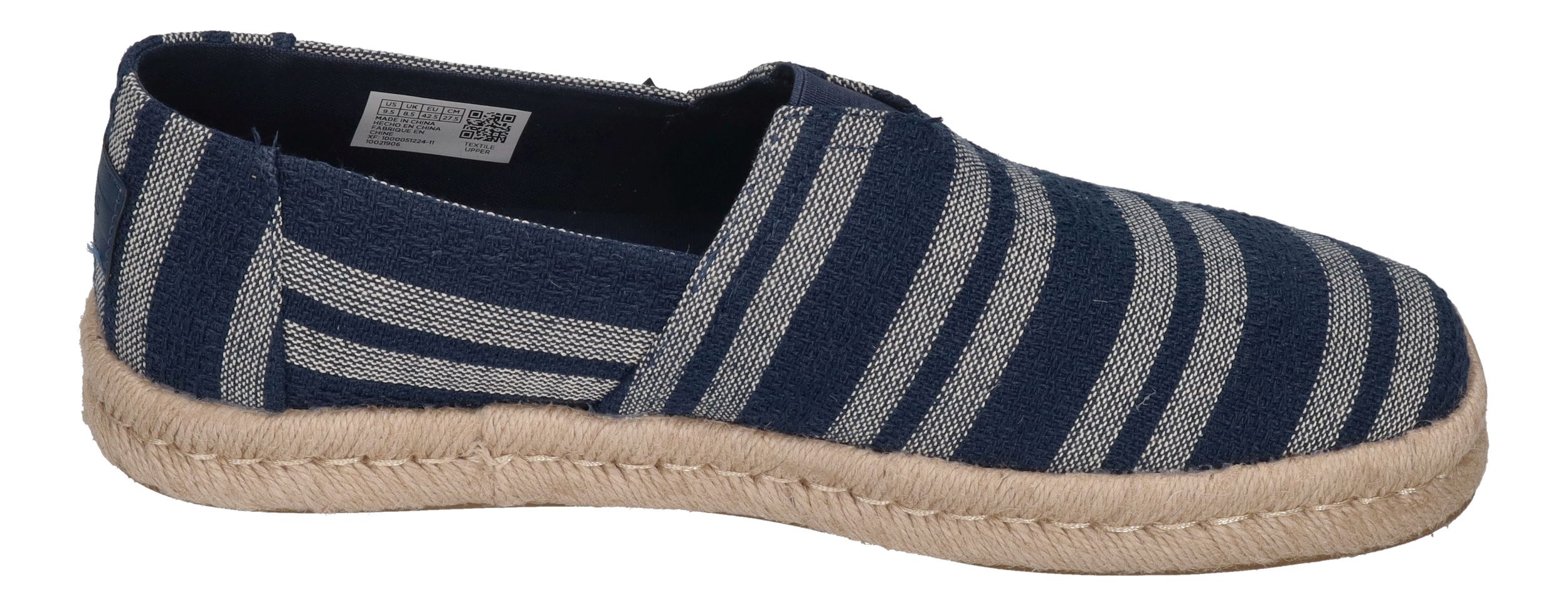 TOMS Herren - ALPARGATA ROPE 2.0 10021906 - navy beach stripe