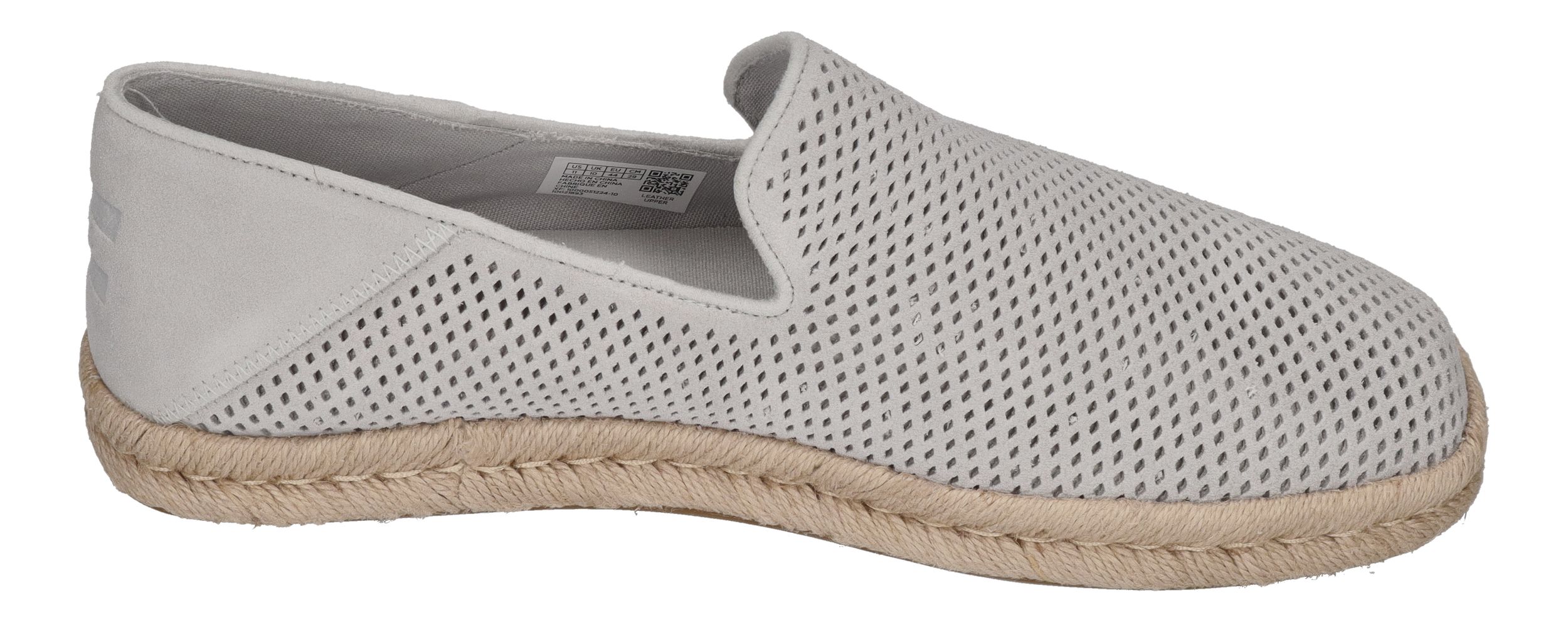 TOMS Herren Espadrilles SANTIAGO 10021893 - light grey dp suede
