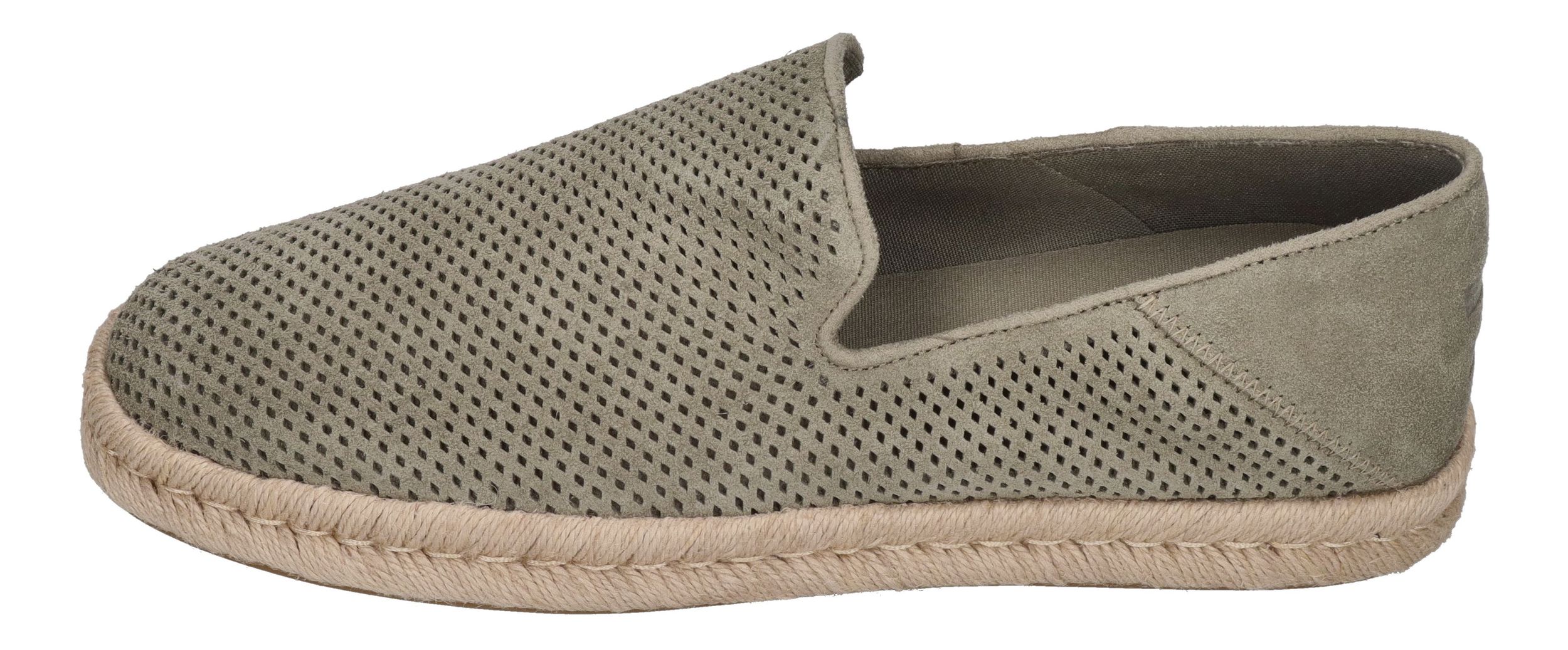 TOMS Herren Espadrilles SANTIAGO 10022203 - vetiver grey dp suede