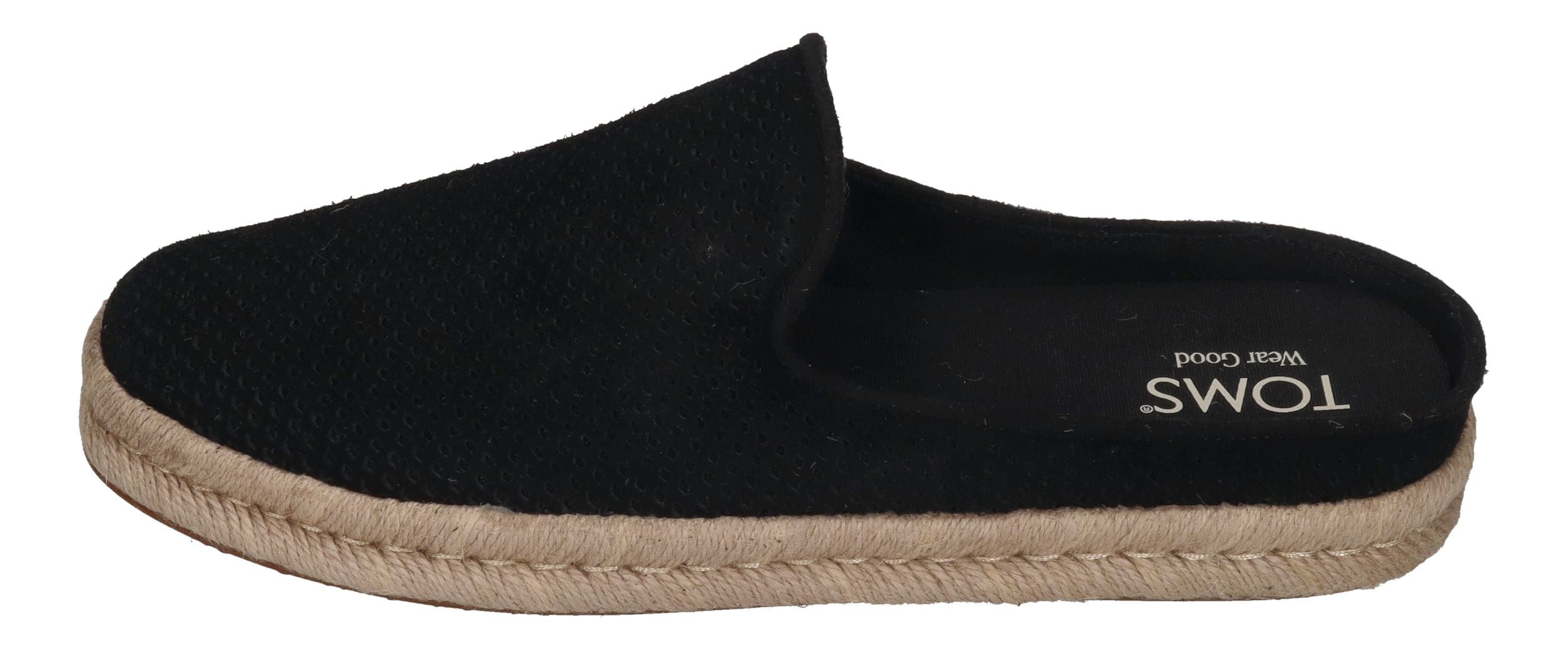 TOMS Herren Espadrilles SANTIAGO MULE 10021892 - black dp suede