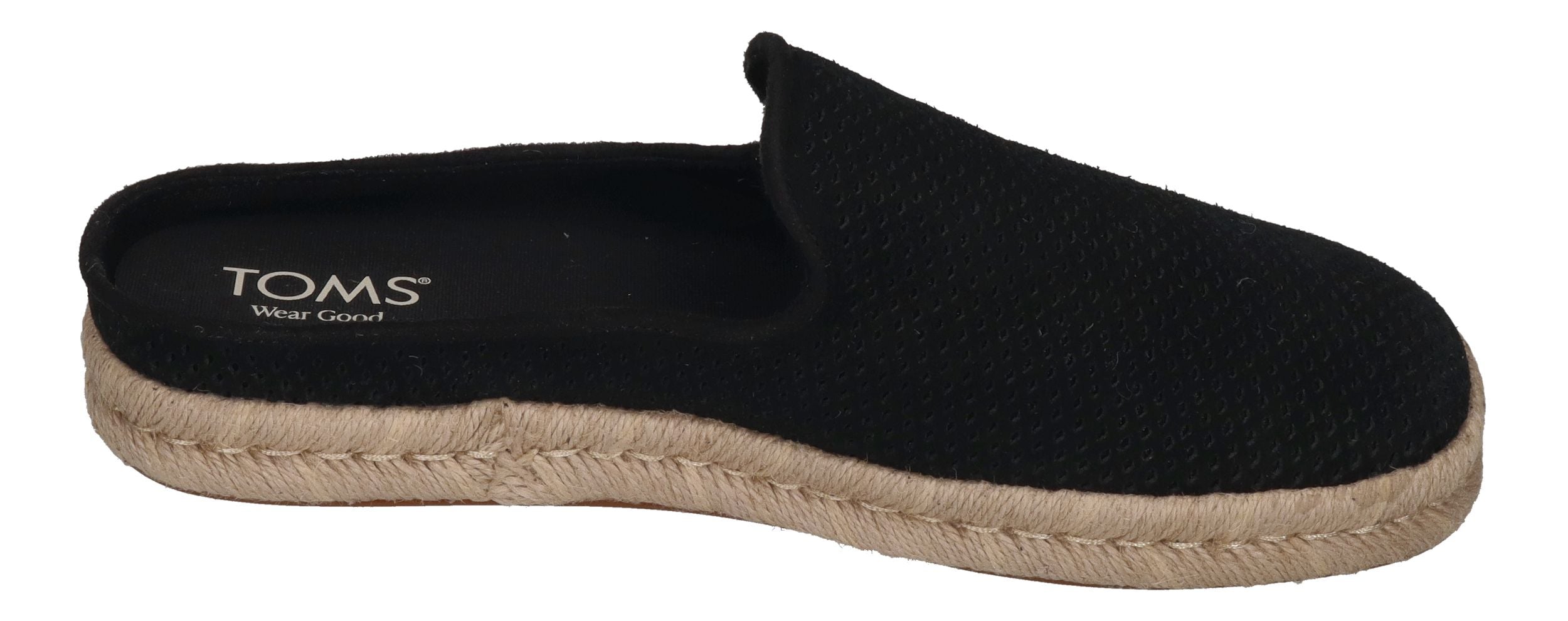 TOMS Herren Espadrilles SANTIAGO MULE 10021892 - black dp suede