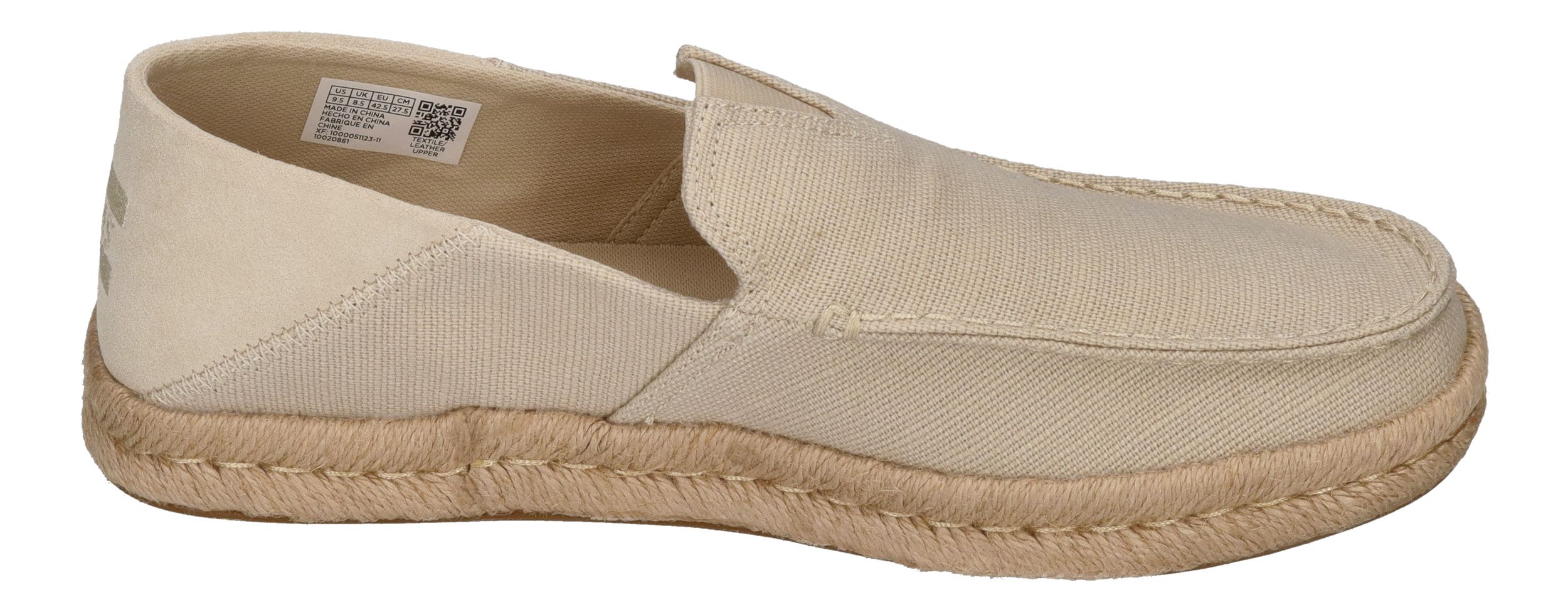 TOMS Herrenschuhe ALONSO LOAFER ROPE 10020861 - fog heritage