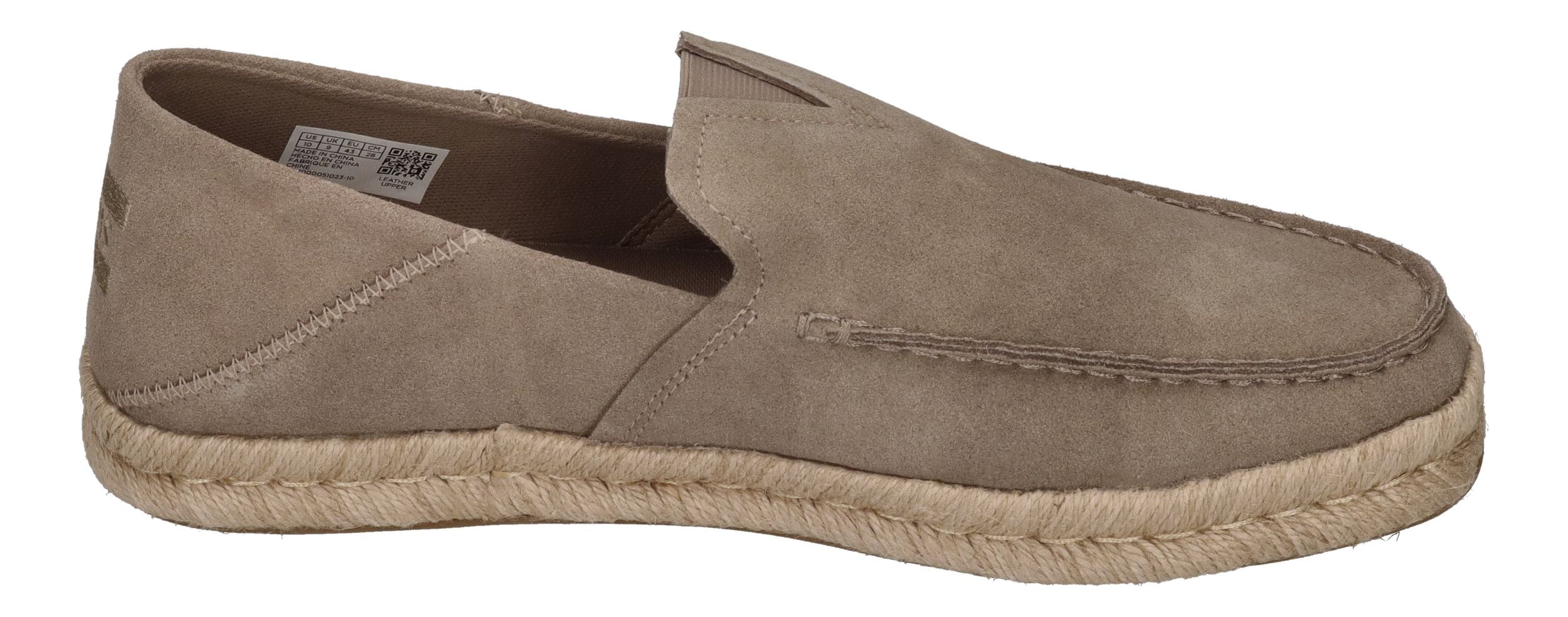 TOMS Herrenschuhe ALONSO LOAFER ROPE 10020865 taupe