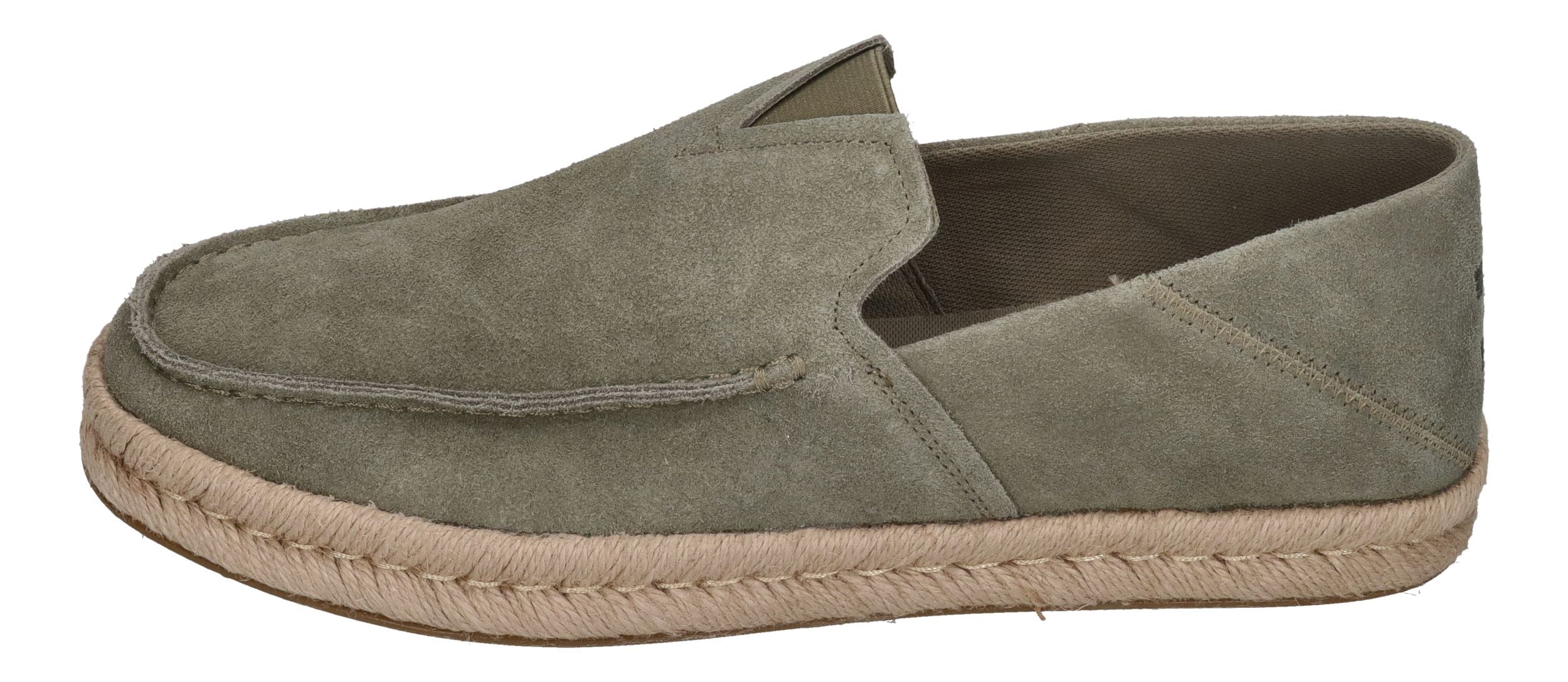 TOMS Herrenschuhe ALONSO LOAFER ROPE 10020874 - olive suede