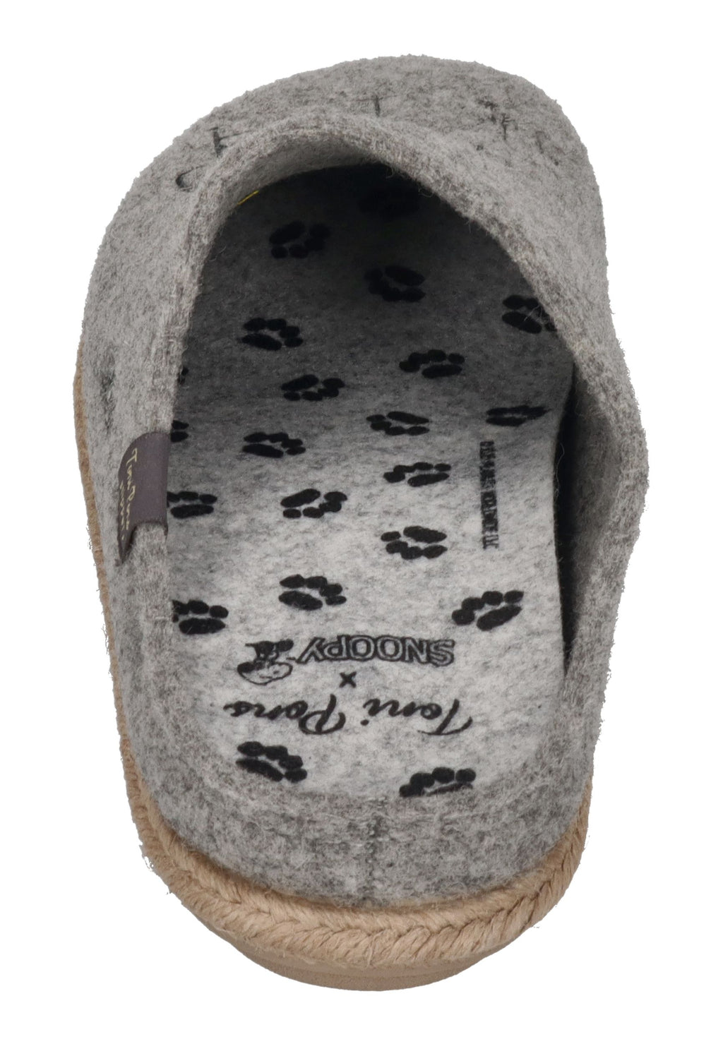 TONI PONS X SNOOPY Herrenschuhe Hausschuhe CHARLIE GRIS