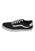 VANS in Übergrößen - BROOKLYN LS Suede Canvas - black white
