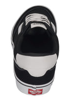 VANS in Übergrößen - BROOKLYN LS Suede Canvas - black white