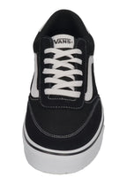 VANS in Übergrößen - BROOKLYN LS Suede Canvas - black white