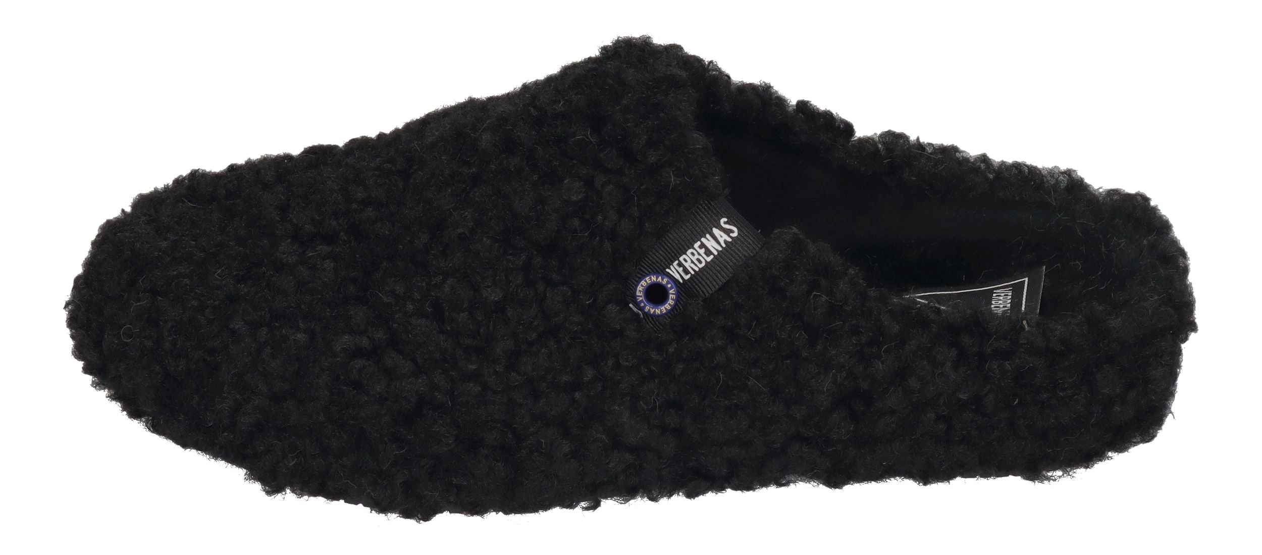 VERBENAS Damen Hausschuhe - YORK CURLY - negro