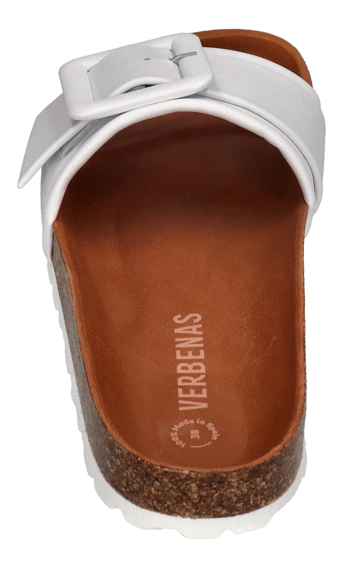 VERBENAS Damen Pantoletten - REIKO ecobrush - blanco