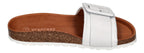 VERBENAS Damen Pantoletten - REIKO ecobrush - blanco