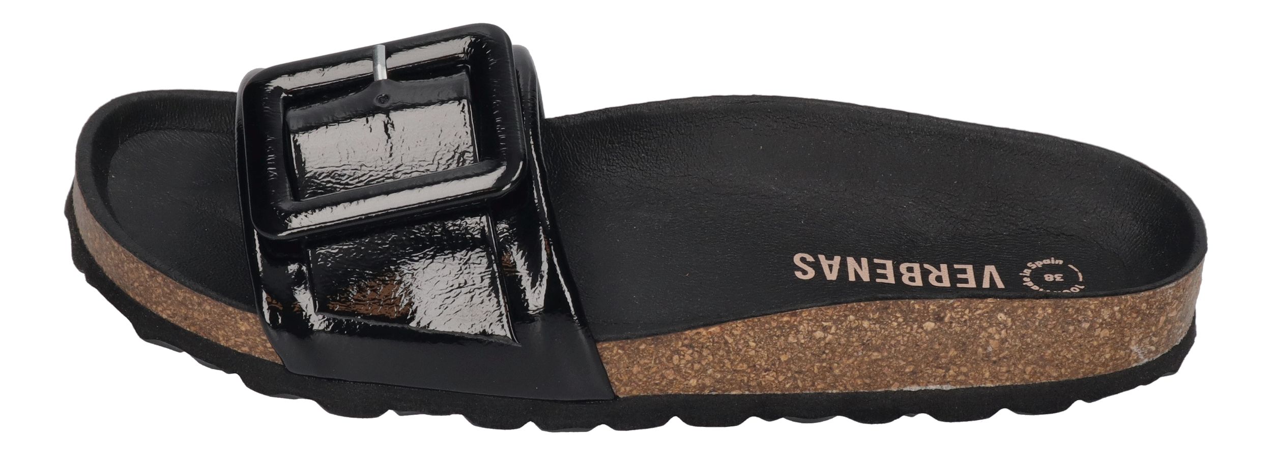 VERBENAS Damen Pantoletten - REIKO lak - negro