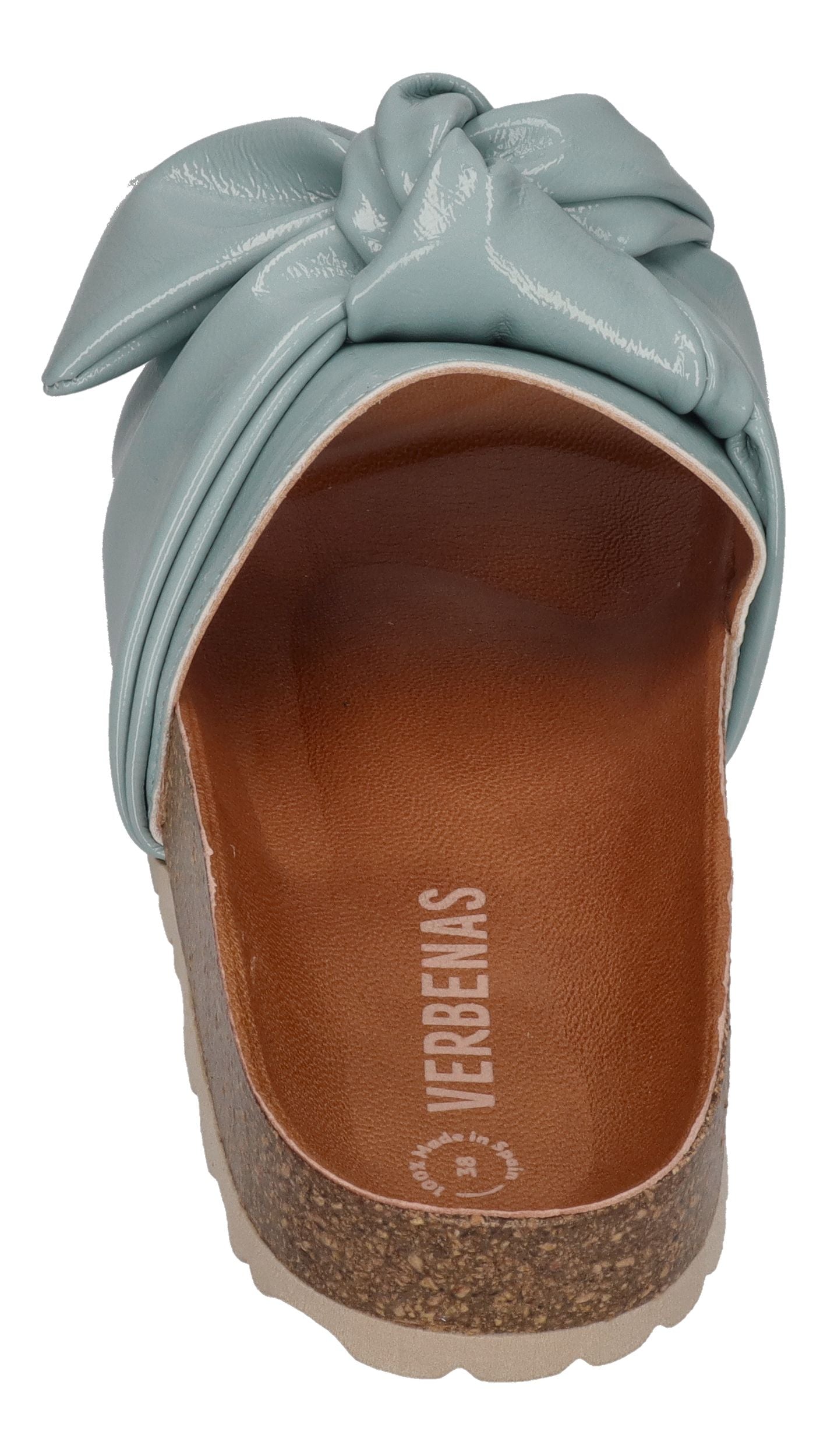 VERBENAS Damen Pantoletten - ROXY lak - aqua