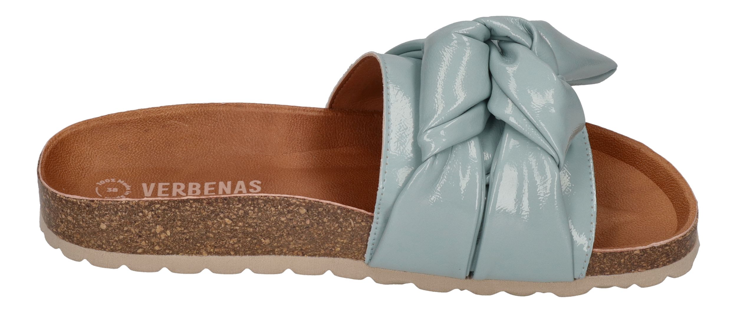 VERBENAS Damen Pantoletten - ROXY lak - aqua