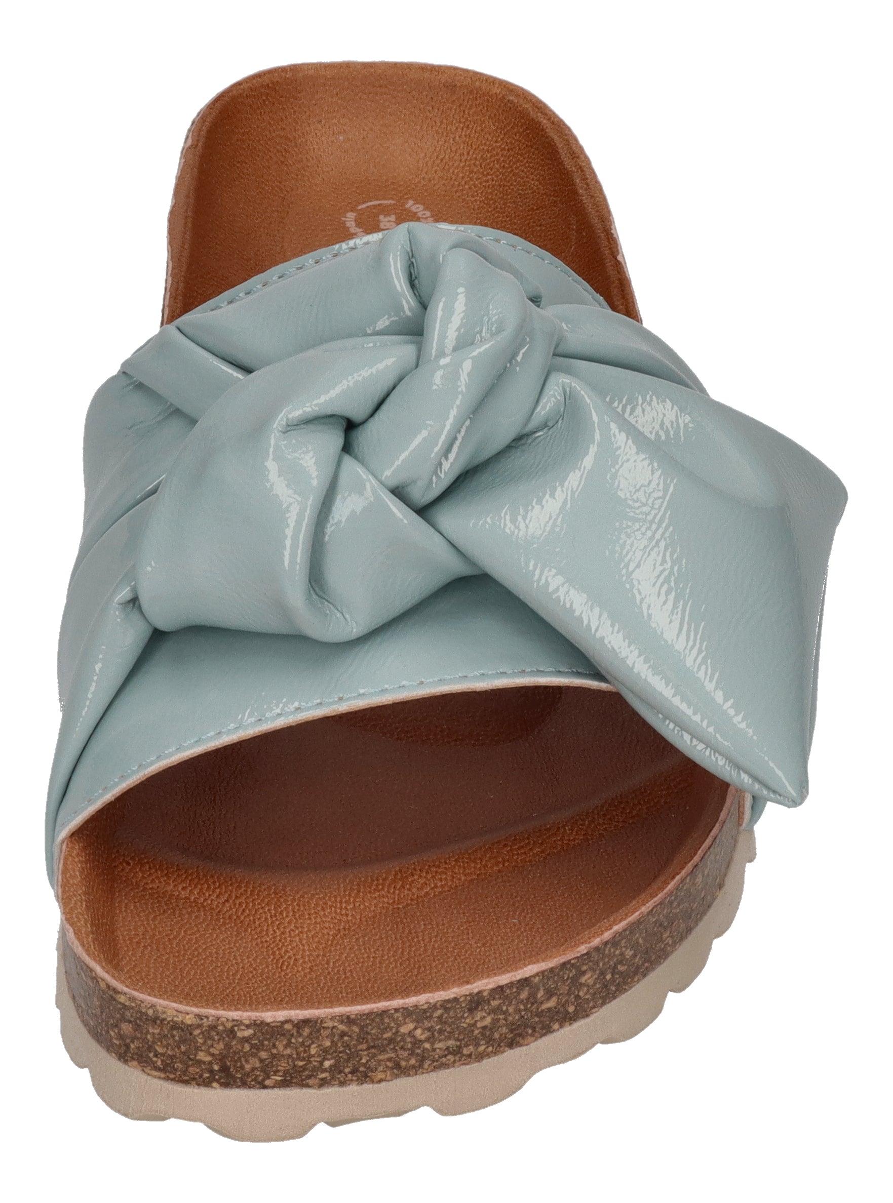 VERBENAS Damen Pantoletten - ROXY lak - aqua