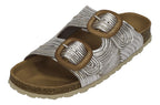 VERBENAS Damen Pantoletten - RUTH lato metal - plata