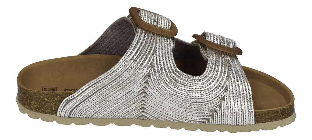 VERBENAS Damen Pantoletten - RUTH lato metal - plata
