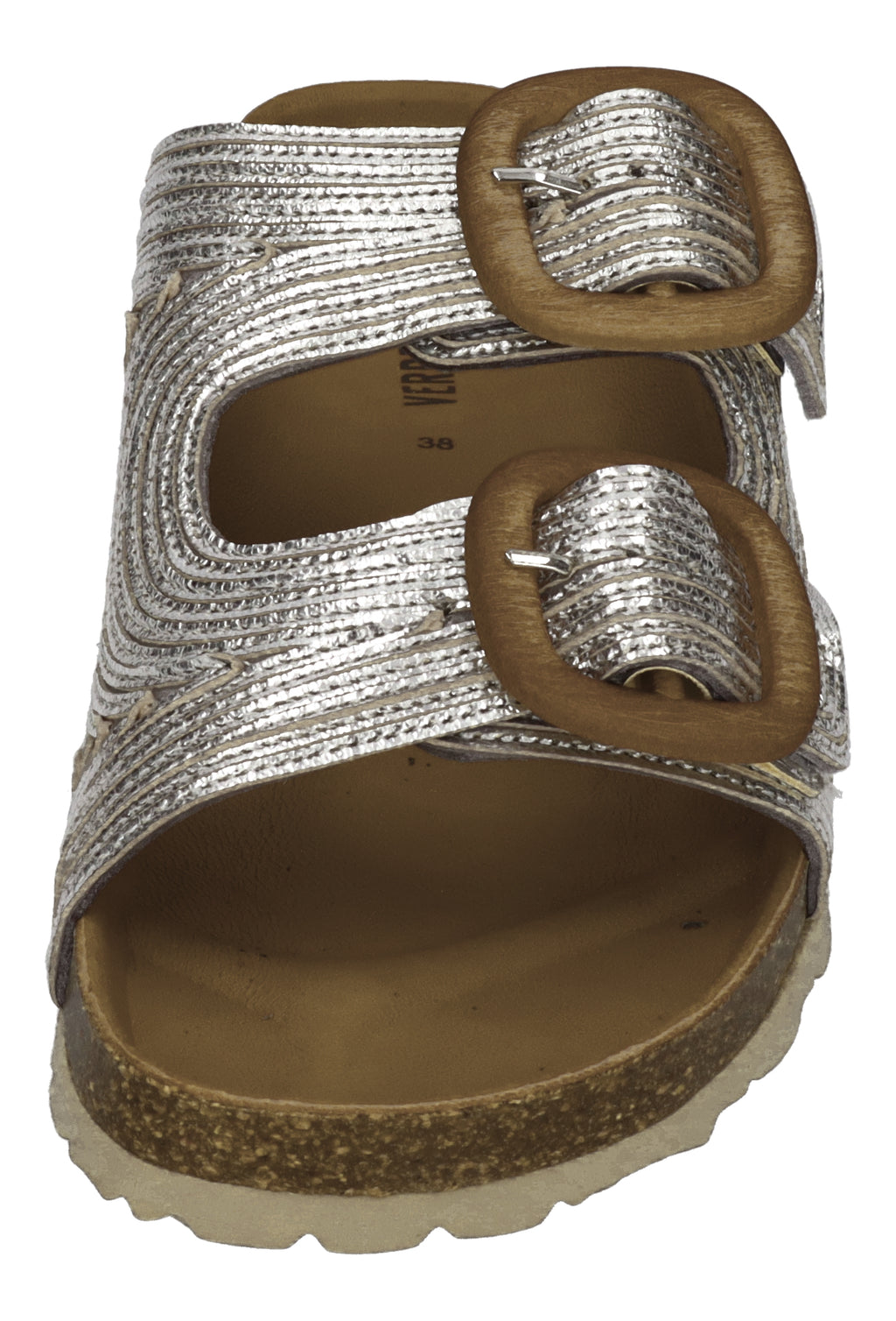 VERBENAS Damen Pantoletten - RUTH lato metal - plata