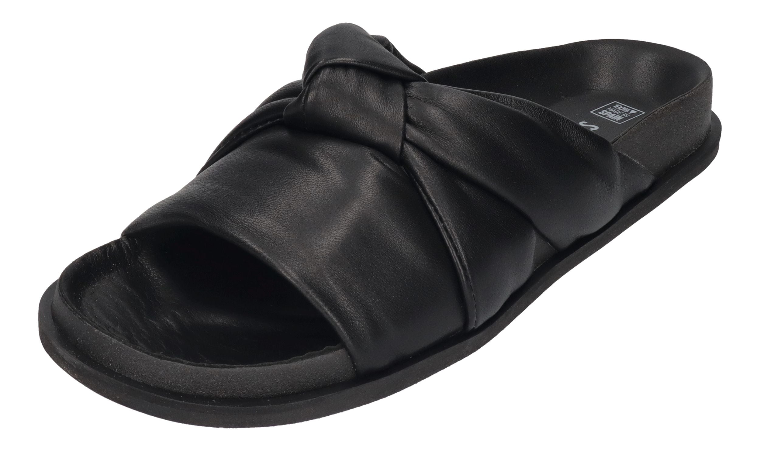 VERBENAS Damen Pantoletten - TRINITY ecobrush - negro