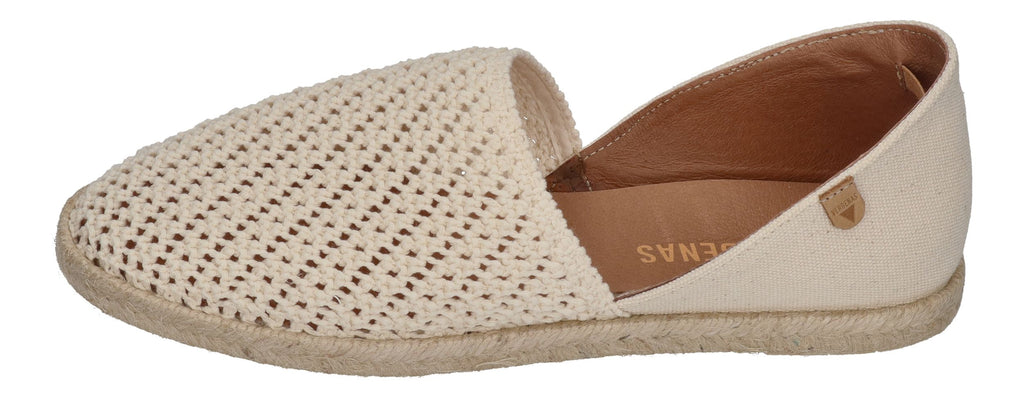 VERBENAS Damenschuhe Espadrilles CARMEN Ganchillo Canvas - crudo