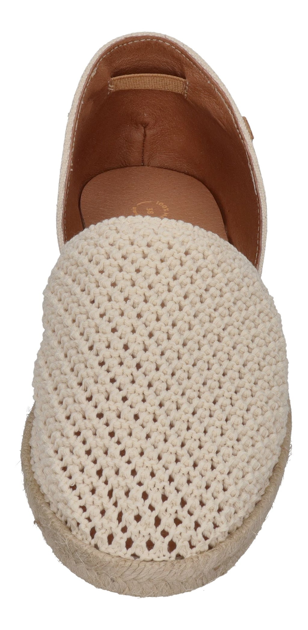 VERBENAS Damenschuhe Espadrilles CARMEN Ganchillo Canvas - crudo
