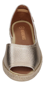 VERBENAS Damenschuhe Espadrilles CRUZ nucleo metal oro