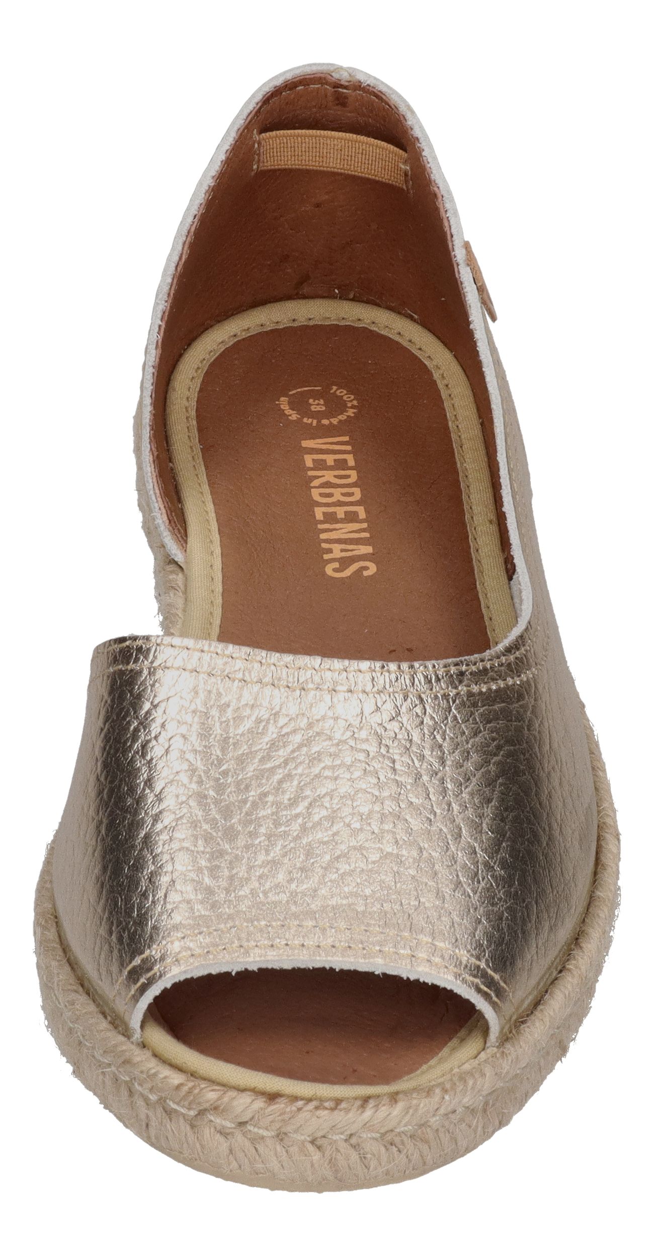 VERBENAS Damenschuhe Espadrilles CRUZ nucleo metal oro