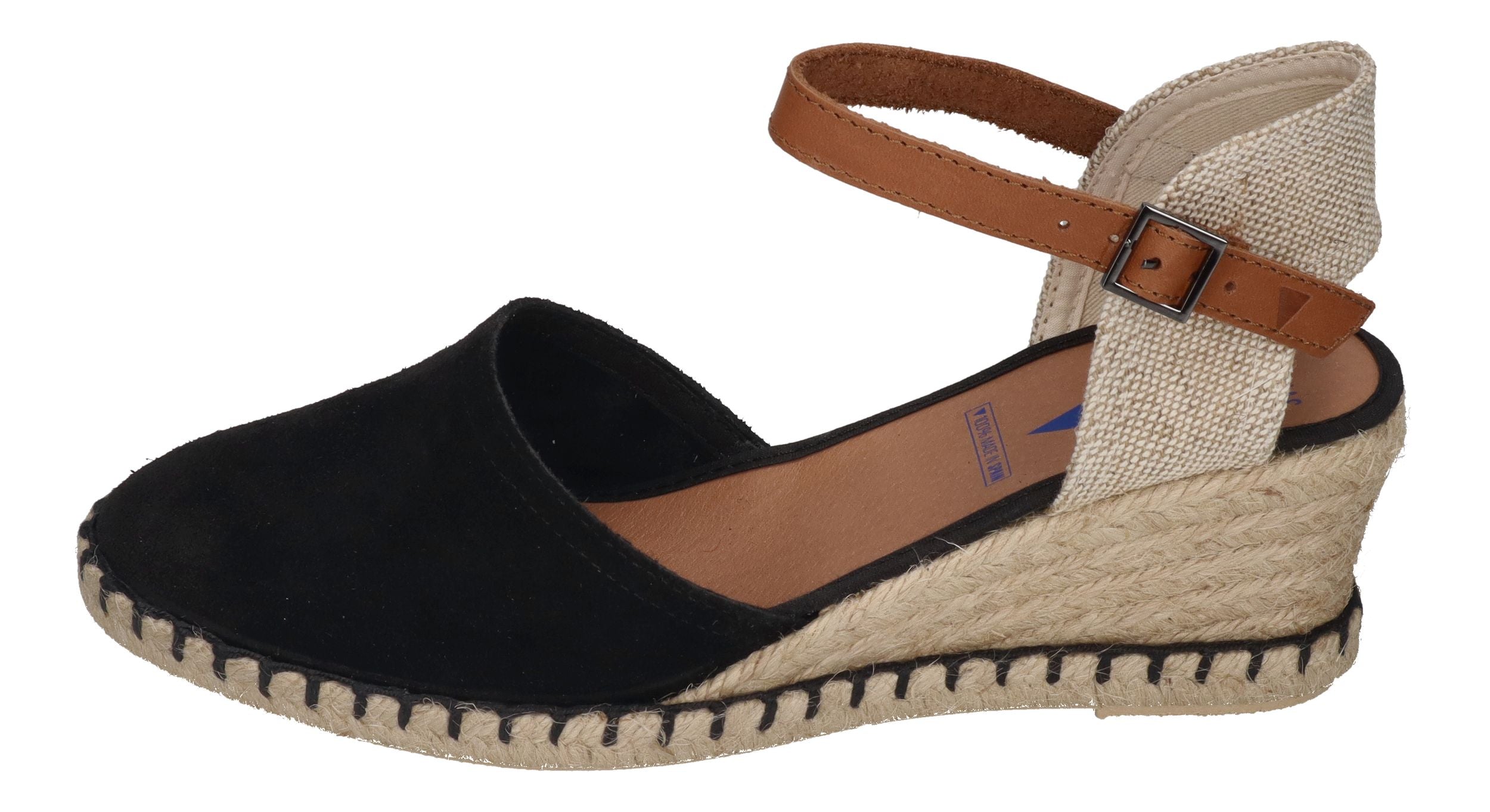 VERBENAS Damenschuhe Sandalette MALENA serraje - negro