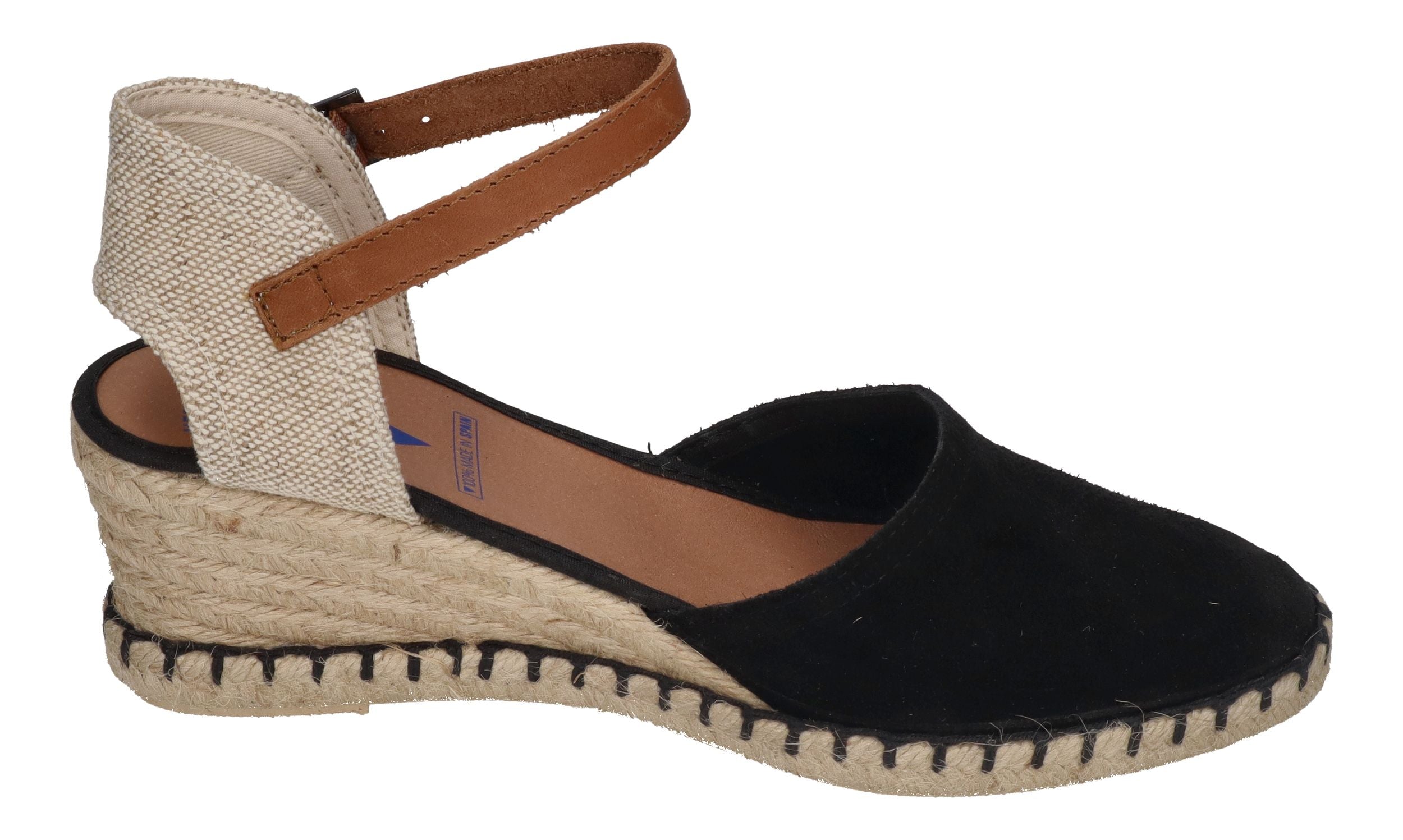 VERBENAS Damenschuhe Sandalette MALENA serraje - negro