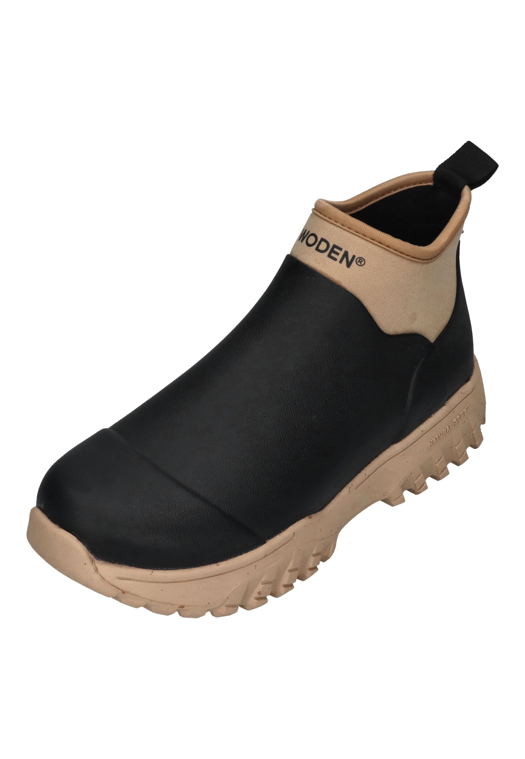WODEN Damen Gummistiefel IRENE WATERPROOF black coffee cream