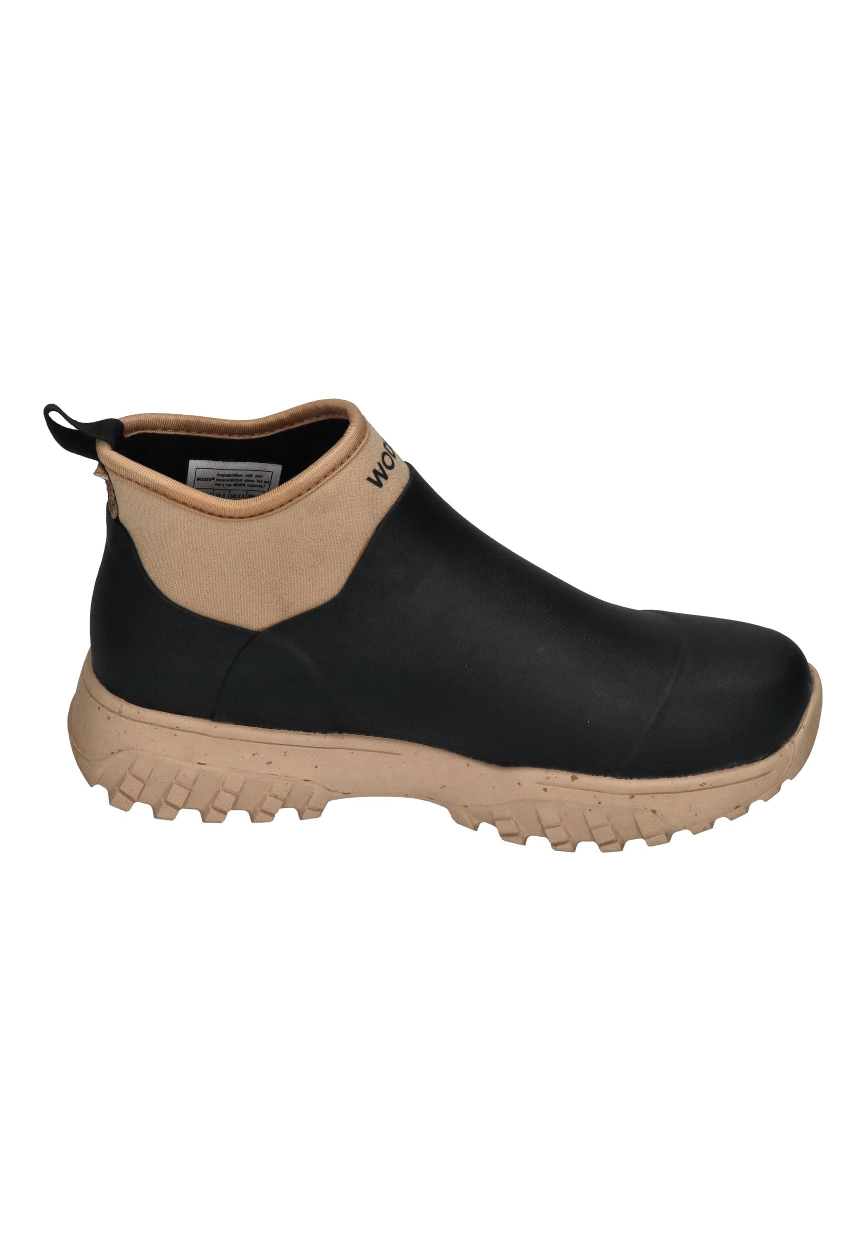 WODEN Damen Gummistiefel IRENE WATERPROOF black coffee cream