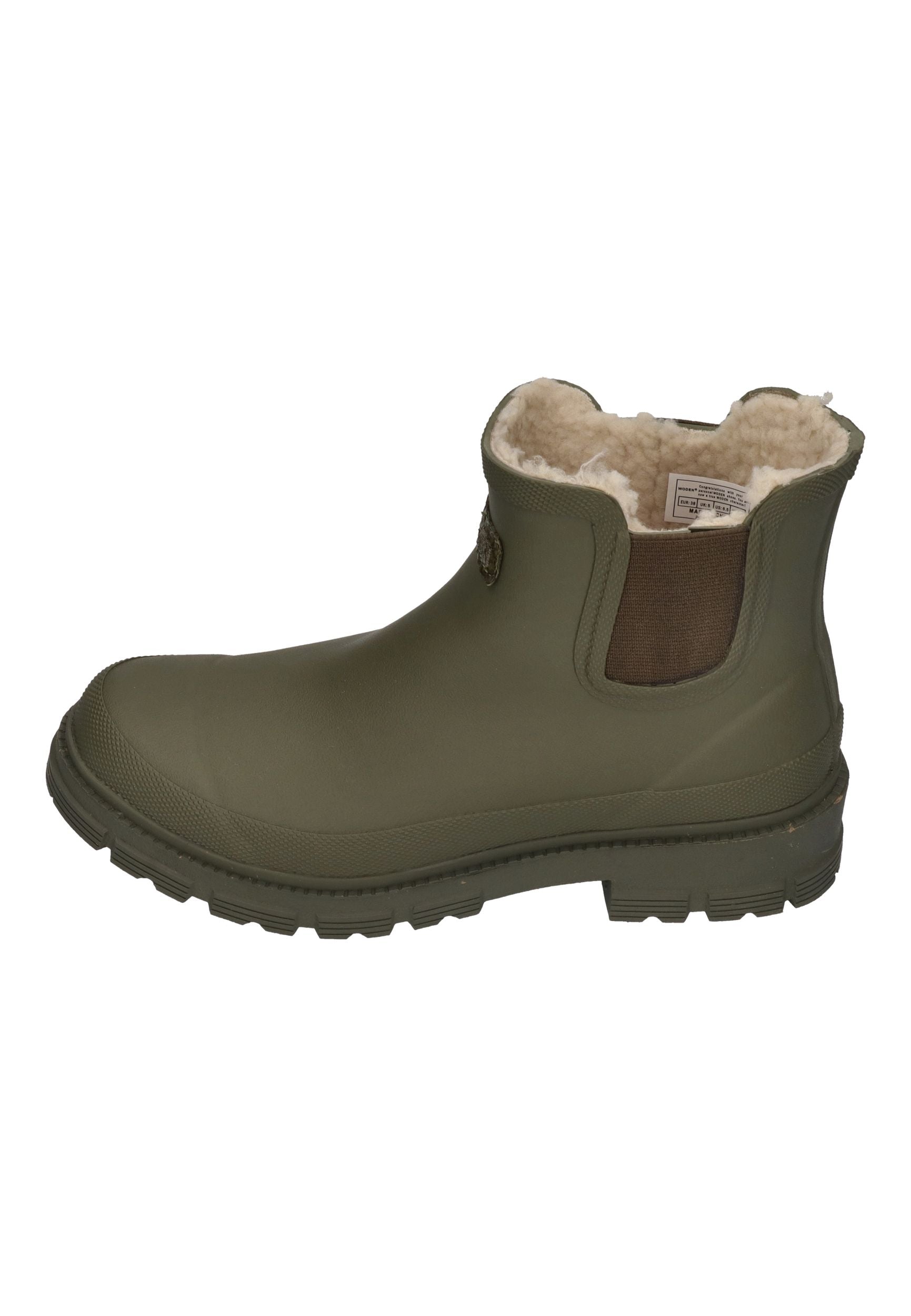 WODEN Damen Gummistiefel LIV WARM WATERPROOF dark olive