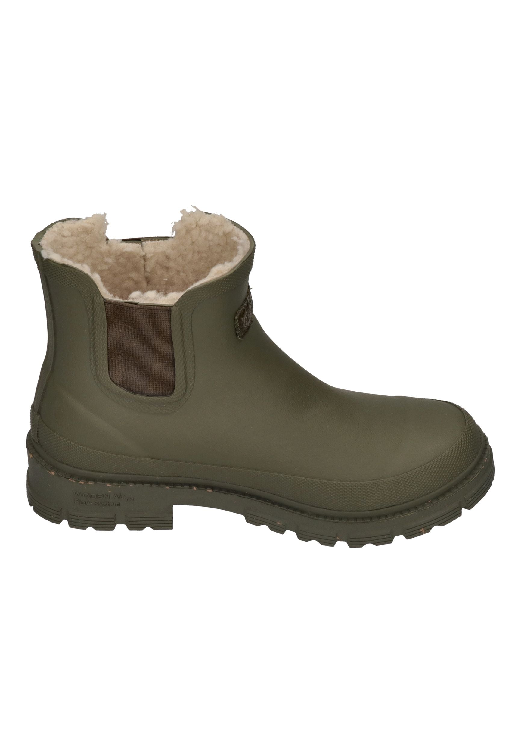 WODEN Damen Gummistiefel LIV WARM WATERPROOF dark olive
