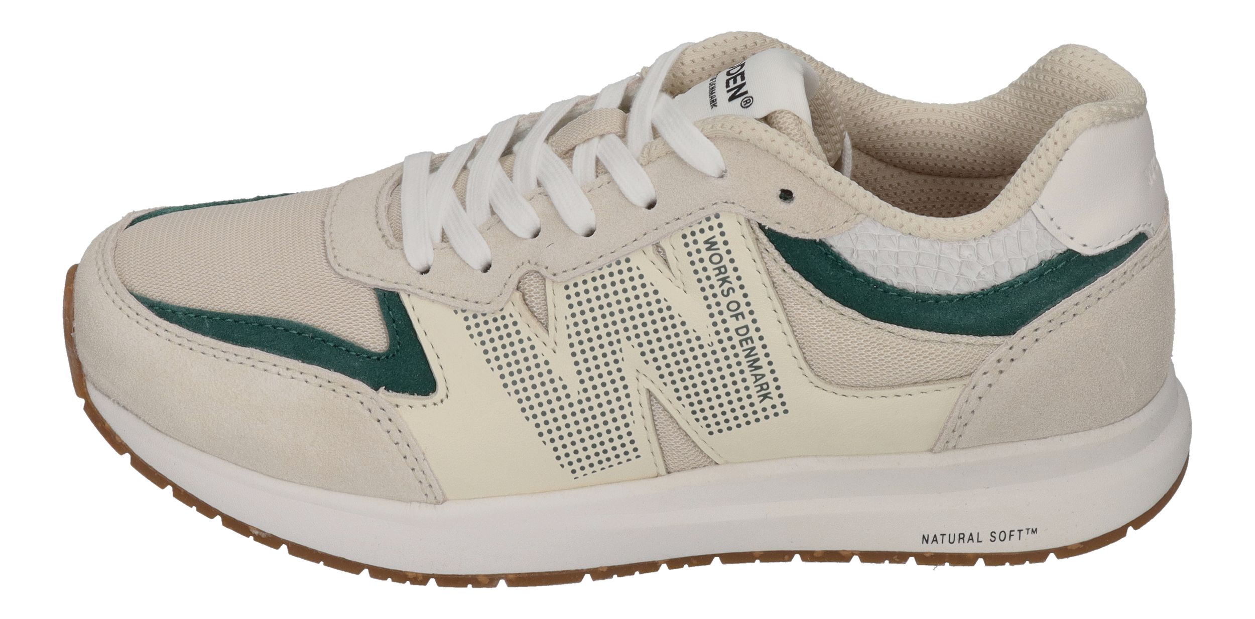 WODEN Damen Sneakers RIGMOR WL593 - blanc de blanc deep forrest