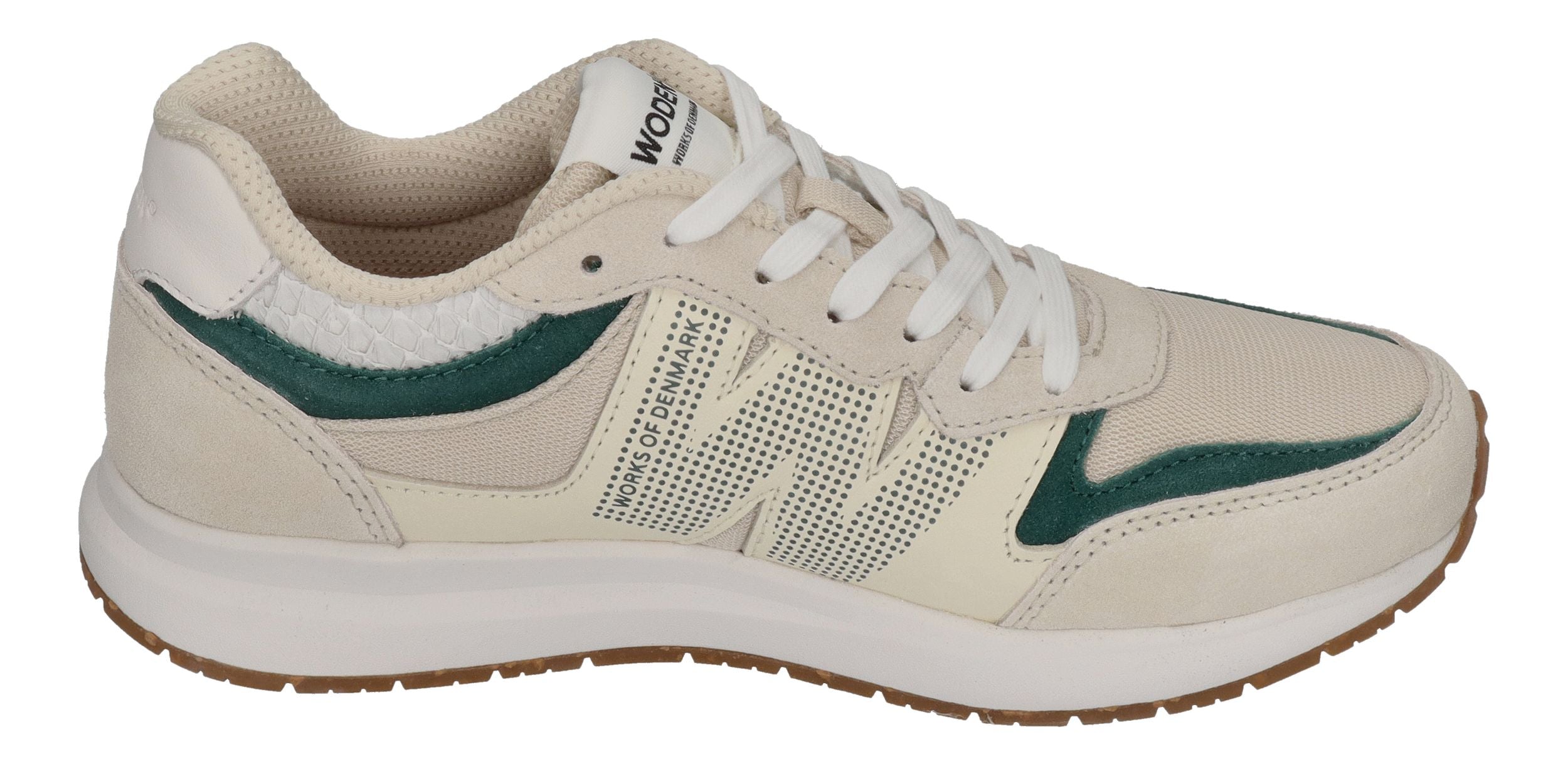WODEN Damen Sneakers RIGMOR WL593 - blanc de blanc deep forrest