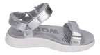 WODEN Damenschuhe Sandalen - LINE METALLIC WL714 - silver