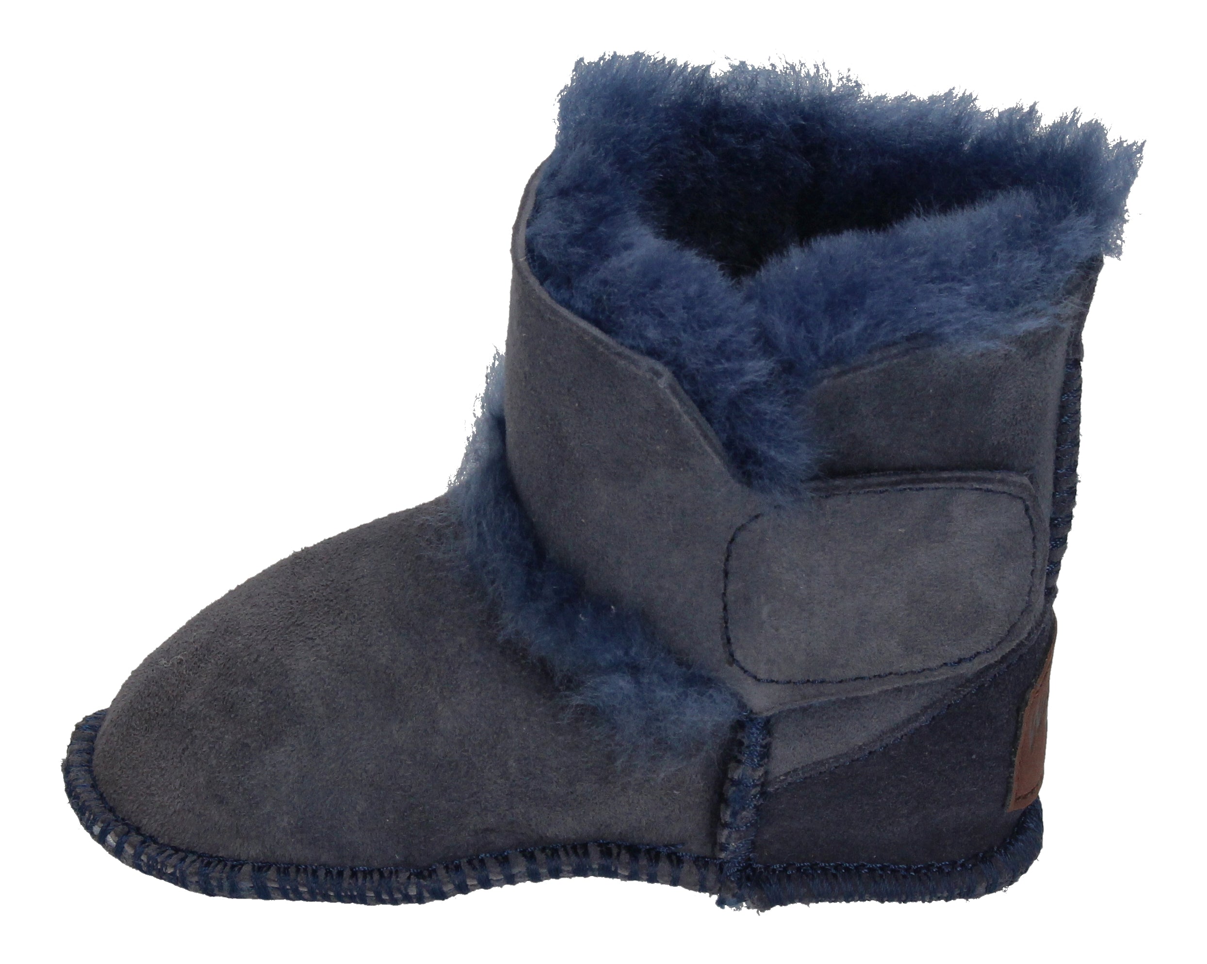 WARMBAT Babyschuhe Schaffell - HAY BABY BOOTIE - navy-1