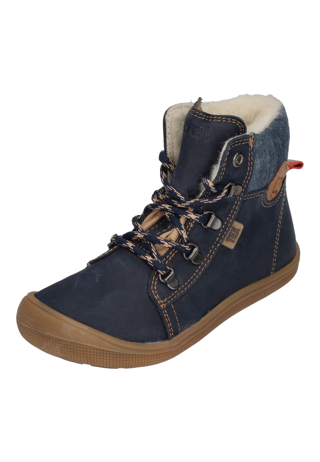 KOEL Barefoot Kinderstiefel - DEEMER WOOL - navy