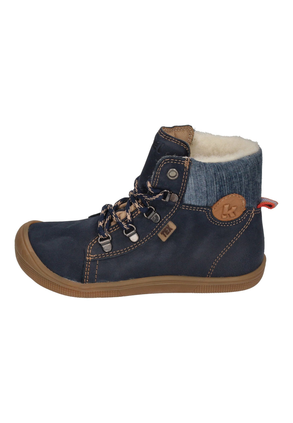 KOEL Barefoot Kinderstiefel - DEEMER WOOL - navy
