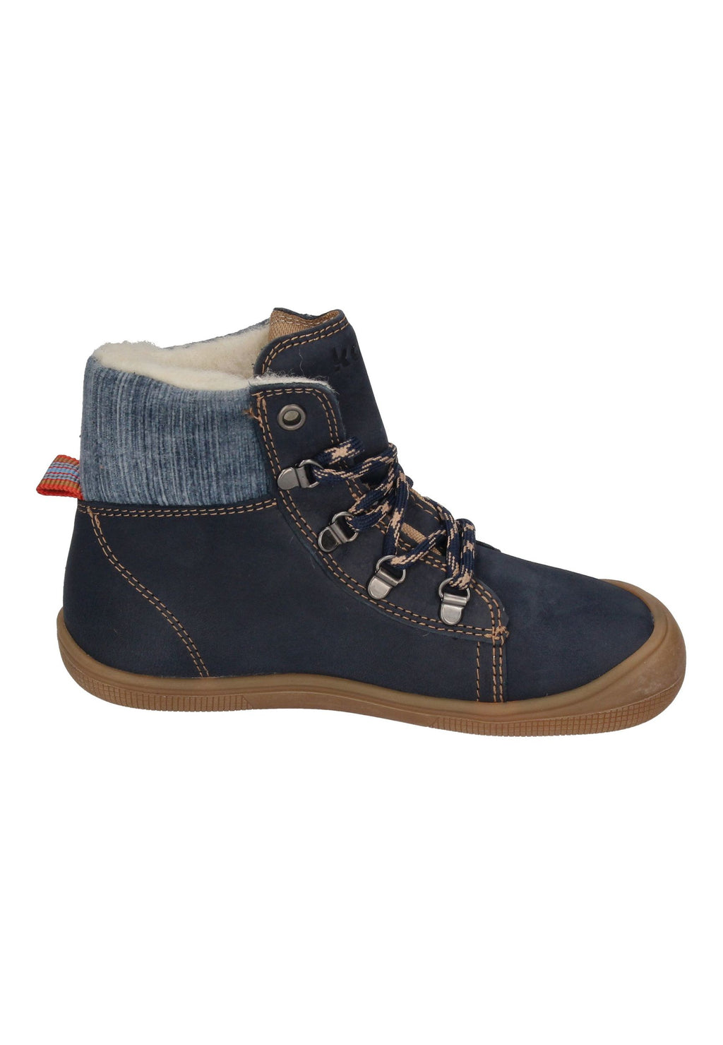 KOEL Barefoot Kinderstiefel - DEEMER WOOL - navy