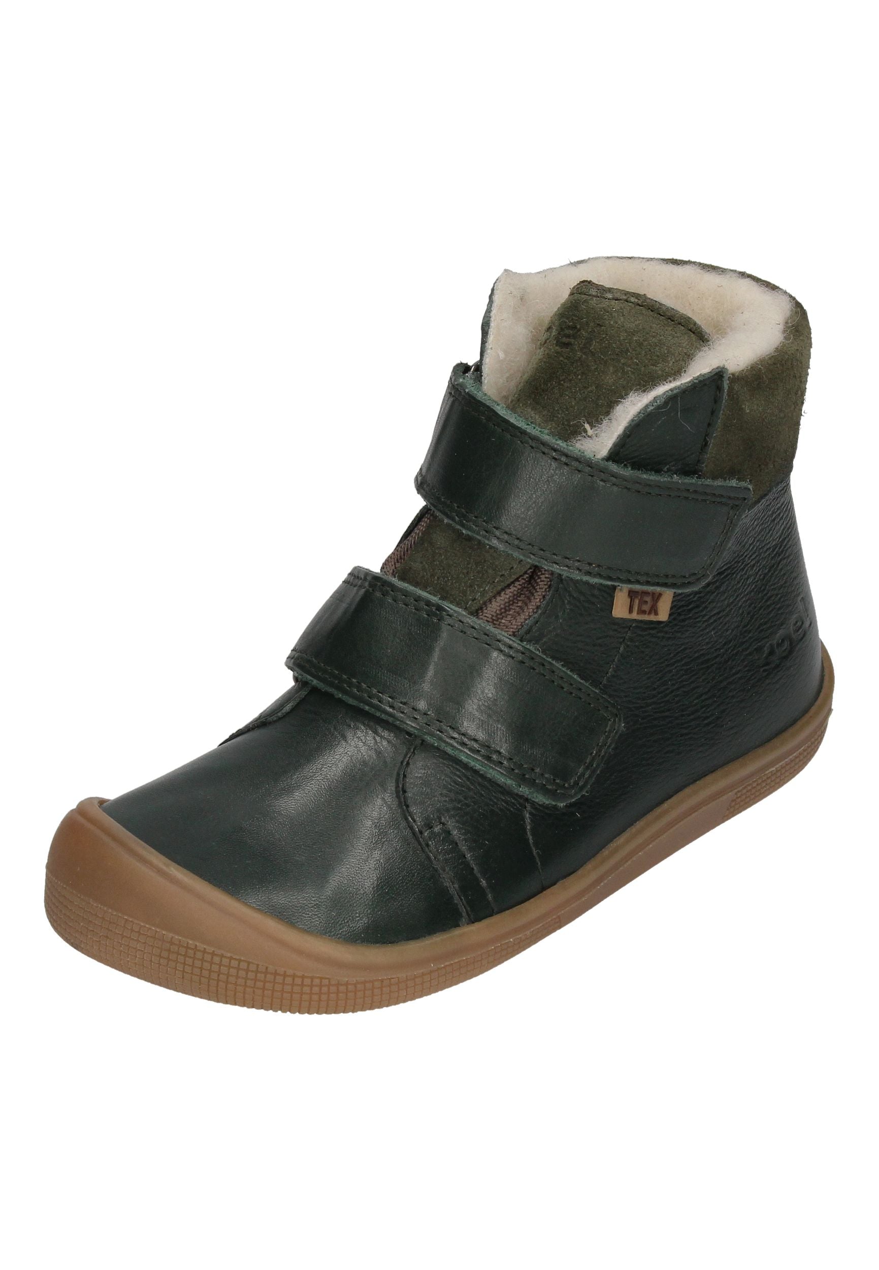 KOEL Barefoot Kinderstiefel - EMIL NAPA WOOL - green
