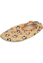 SLIPSTOP Hausschuhe Badeschuhe HAPPY FEET Pinguin yellow