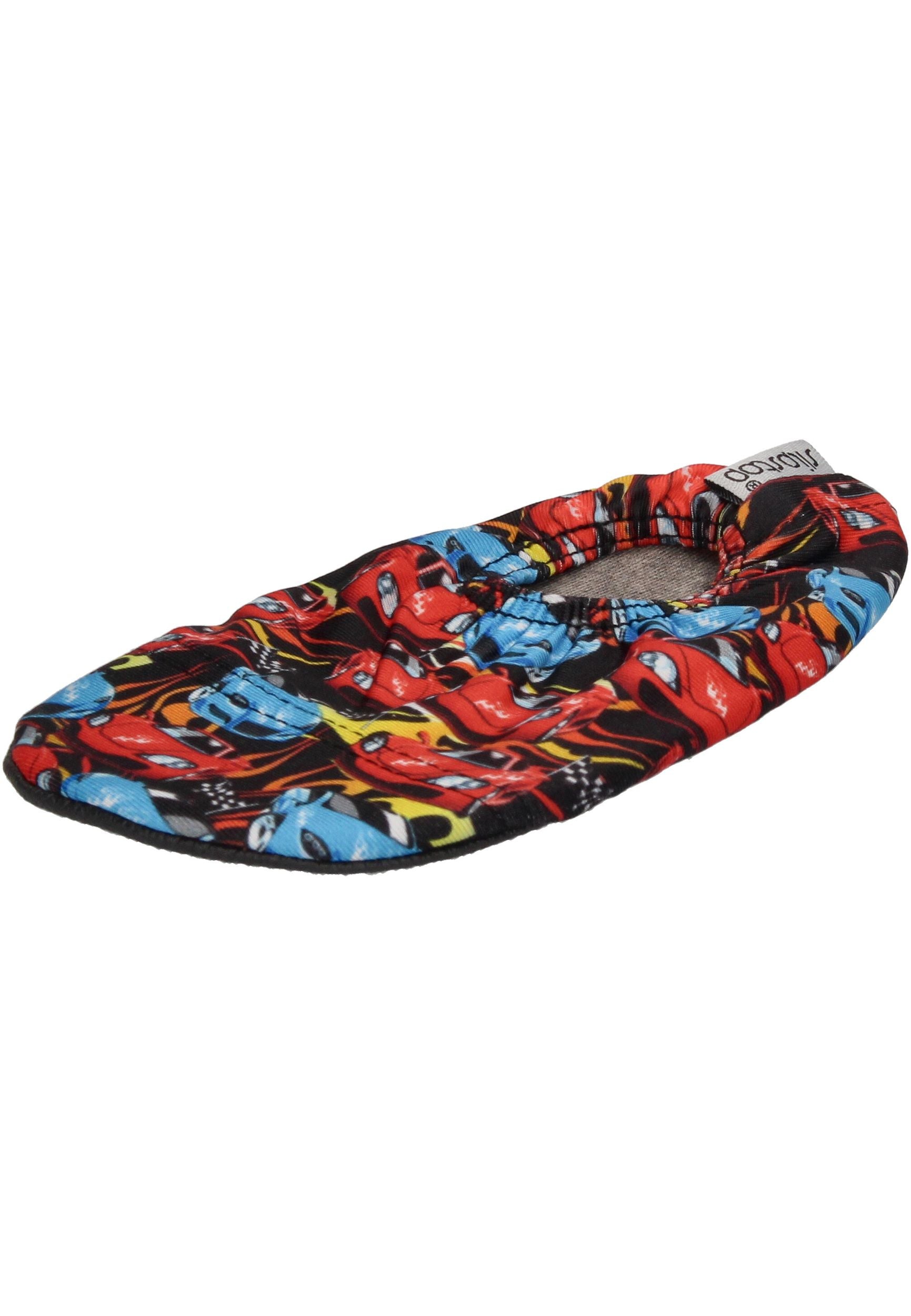 SLIPSTOP Kinder Hausschuhe Badeschuhe RACING Rennautos