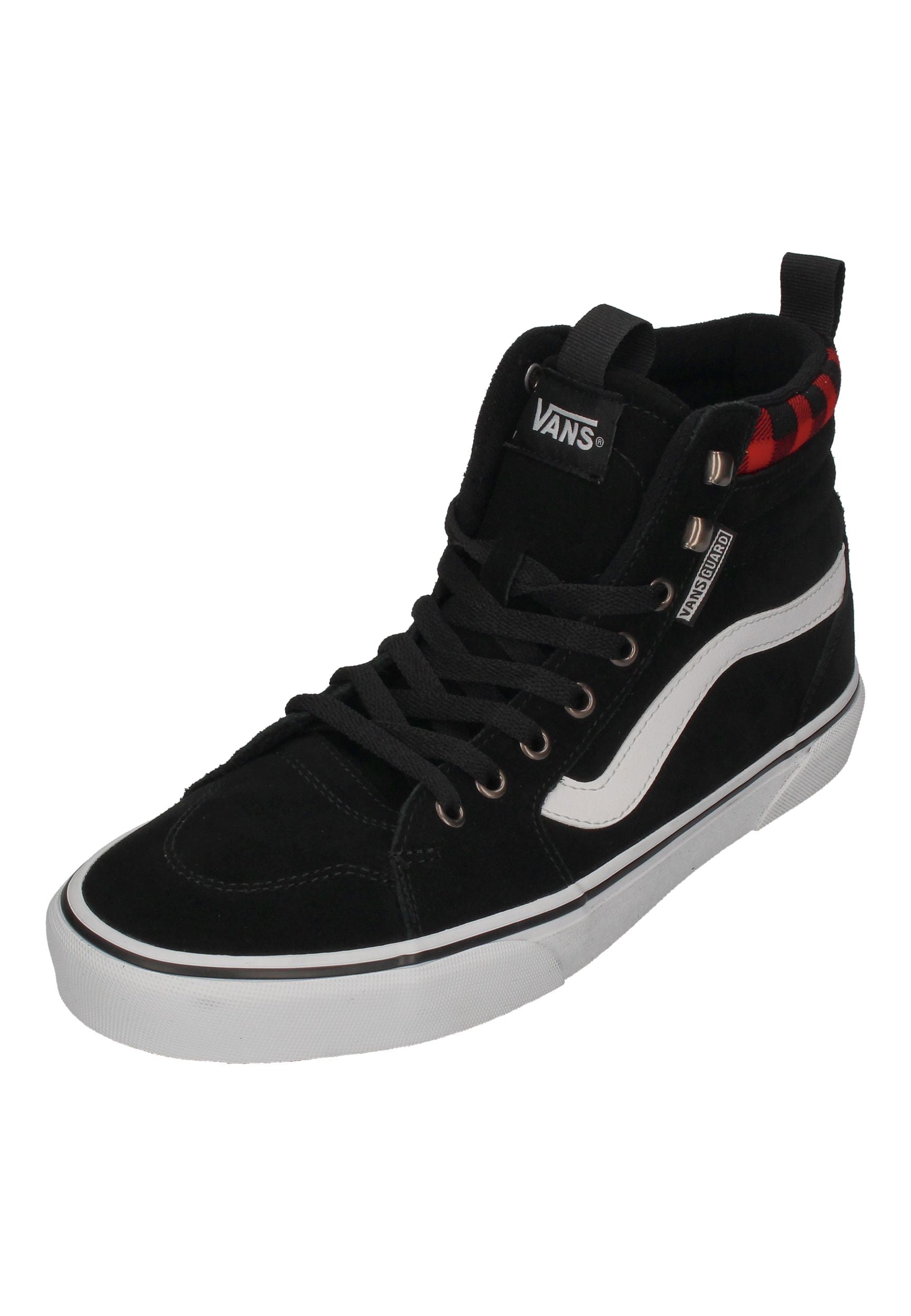 VANS in Übergrößen FILMORE HI VansGuard Suede - Black Red Plaid